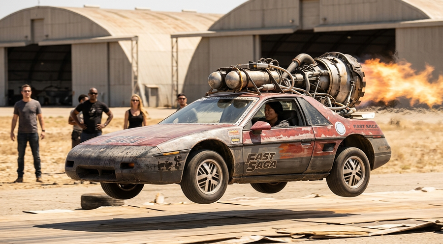 Han's Pontiac Fiero Rocket Car